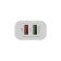 Network charger Luazon LCC-96, 2 USB, 2 A, Type-C cable, white
