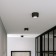 Lamp ceiling Elektrostandard, Onde LED 15 W, 120x120x80 mm, IP20, black color