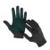 Workers, m/b gloves, knitting 7 class, 4 threads, size 9, with PVC dots, gray, Greengo