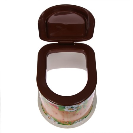 Country toilet, h = 36 cm, without a bottom, with holes for attaching to the floor, mix-4