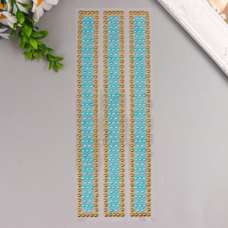 Sticker of rhinestones plastic "wide bracelets" MIX 32x10.5 cm-3