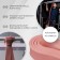 Espander multifunctional tape onlytop, 208x2.2x0.5 cm, 5-22 kg, pink color