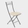 Folding stool "Nika 1", the color of the seat elephant bone