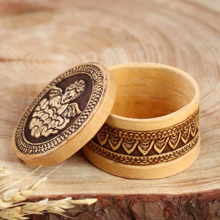 Small box "Angel", d = 6.5 cm, h = 4 cm-5