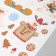 New Year sticker interior color "white bears" 30x40 cm