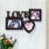 Photo frame-collage "Love" in 3 photos, wenge (plastic screen)