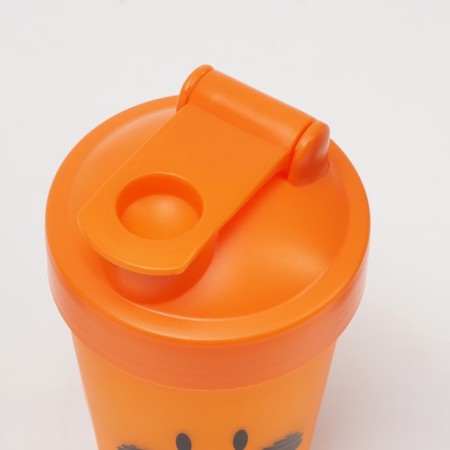 Shaker, 400 ml, series: Crossfit, "Master K", 9.5 x 7 x 16.2 cm, orange-2