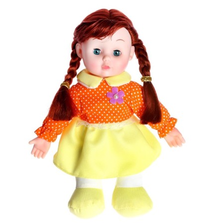 Soft doll "Sonya" 30 cm, with sound, in a dress