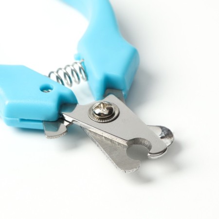 Small side claws with curly handles, a hole of 9 mm, blue-1