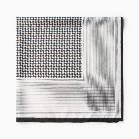 Women's scarf minku 70*70 cm, black-2