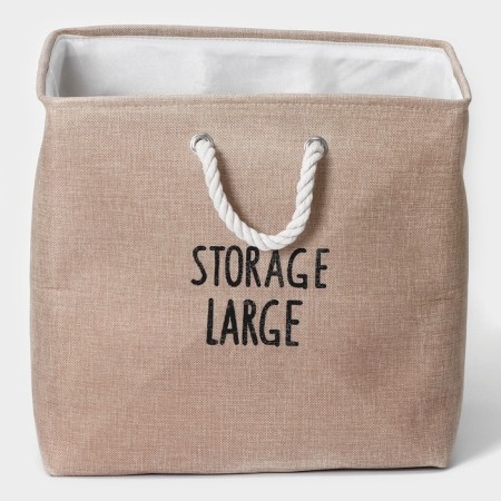 Basket Winness Textile shares "Lori", 42 × 34 × 40 cm, beige color-3