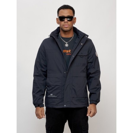 Sports male jacket, size 50, dark blue color-8