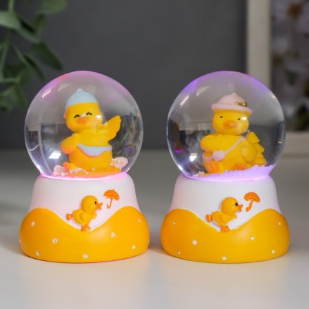 Souvenir Polystone Water Ball Light "Little Diplon" Mix D = 4.5 cm 7x4.8x4.8 cm-1