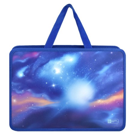 Folder with A4 handles, 340 x 250 x 95 mm, plastic, pens, Phoenix "Princess with a dragon"-3