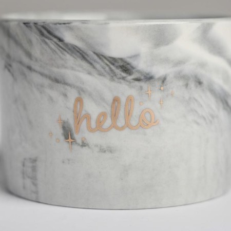 Ceramic pot for flowers, Kashpo "Happiness" 5.5 x 8 cm-4