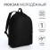 A backpack on lightning is youth, external pocket, black color