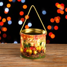 Gift box, New Year's toys tube 120 x 120 mm (100 mm intracity)