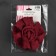 Picking for curtains "Rose", D = 11 cm, 31 cm, burgundy color