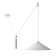 Suspended Technical P080PL-01W, 1HE27, 60W, 42x42x140 cm, white color