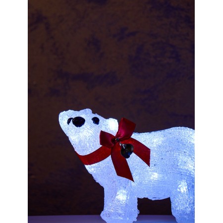 LED figure "Bear" 12 × 17 cm, acrylic, 20 LED, AAX2 batteries (not in the kit), white glow-2