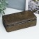 Casket to the leatherette for jewelry "Small squares. Chocolate" 6x9.8x18.5 cm