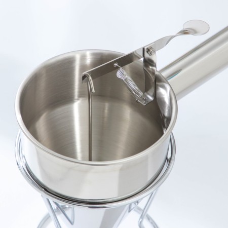 Mechanical funny doster Konfinetta, 19.5 × 16.2 × 12 cm, funnel diameter 11.6 cm, 8 mm output, stainless steel-2