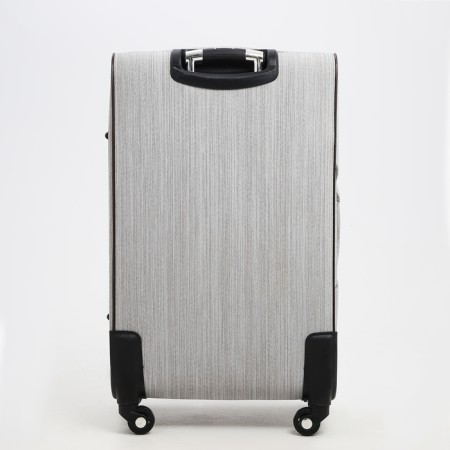 Big suitcase 28 ", lightning department, code castle, 4 wheels, outer pocket, gray color.-6