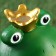 Garden figure "Princess Frog" 9x18x17cm