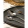 A set of cutlery "Patterns", 18 items, thickness 1.8 mm, cardboard box, silver color