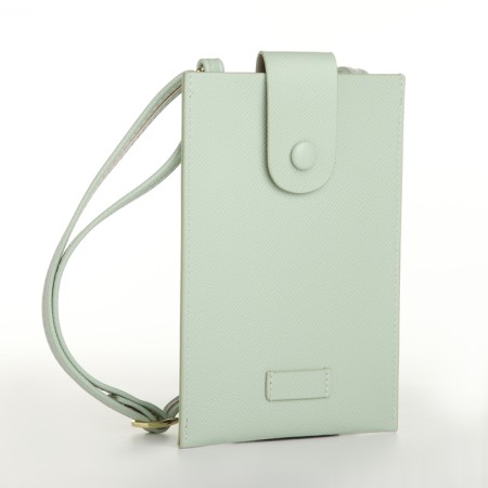 Female bag, cross-bodi, on the magnet, the color is green-2