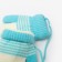 Mittens double for a boy, color mix, 1-2 years old