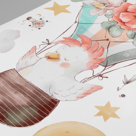 Interior color sticker "Caccapata in a balloon" 40x60 cm-1