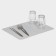 Drying rug of dishes “Shildon”, 39.5 × 30 × 0.1 cm, color gray color