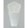 Package Flower cone, "Happiness", white, 24x9x44cm ± 1cm