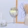 A mirror with a handle, bilateral, with an increase, D mirror surface 12.5 cm, the color is transparent