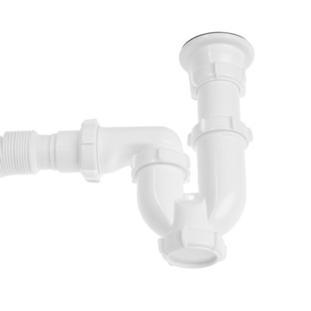Aquant siphon for washing, 1 1/2 "x 40 mm, direct -flowing with a meter, with a corrugation 40x40/50 mm-1
