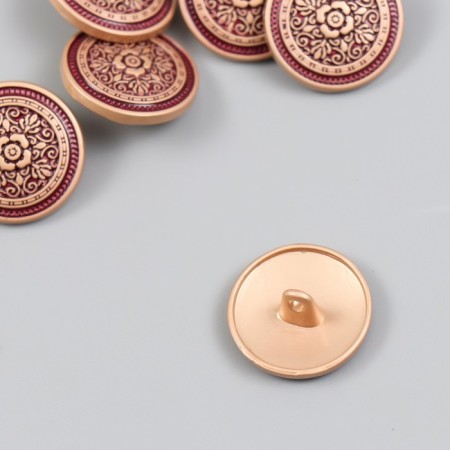 Buttons metal for creativity "openwork flower" 2.1x2.1x0.8 cm-1