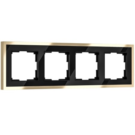Frame for 4 posts Baguette (black/brass) W0042852