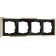Frame for 4 posts Baguette (black/brass) W0042852