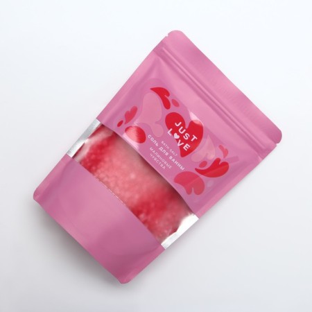 Bath salt, 330 g, aroma of raspberry feelings, pure happiness-4