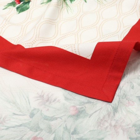 Set of table Christmas wreath sloping.150x180cm +/- 3cm with VGMO, napal. 40x40cm-8 pcs, 100%HL-7