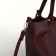 Women's bag with lightning, burgundy color
