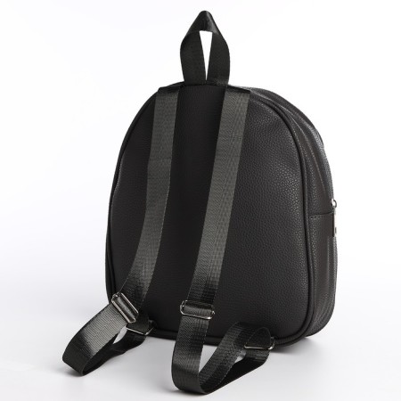 School backpack on lightning, dark gray color-4