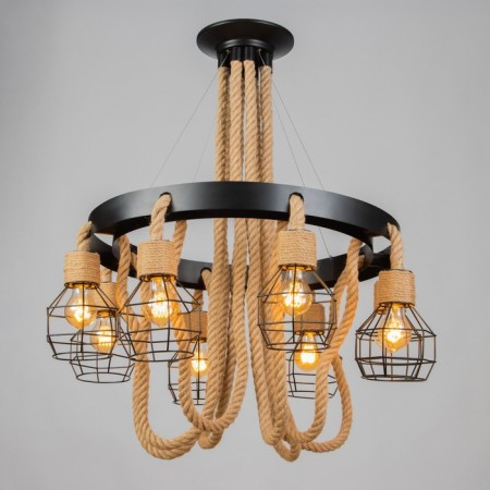 Lamp "Ronald" 8he27 60W black 75x75x75cm-1