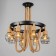 Lamp "Ronald" 8he27 60W black 75x75x75cm
