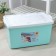 Container for storage with a lid, 50 l, 63 × 40 × 33 cm, on wheels, color mix