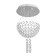 Lamp cascade "Adelisia" 7xled chrome 55x55x93cm Bayerlux