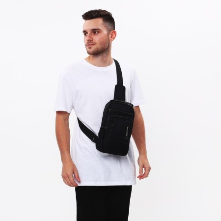 School bag, Fulldorn, textiles, black color-5