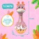 Musical toy "Funny giraffes", sound, light, pink color