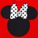T -shirt Children's shortened MM Minnie Mouse, red color